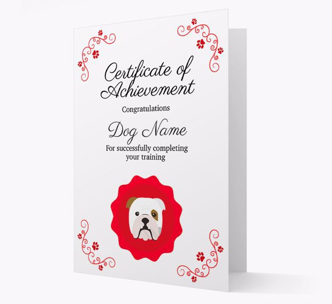 Graduation Certificate: Personalized {breedFullName} Card